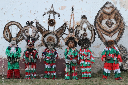 Bild auf Leinwand Zemen, Bulgaria - March 16, 2019: Masquerade festival Surva in Zemen, Bulgaria
