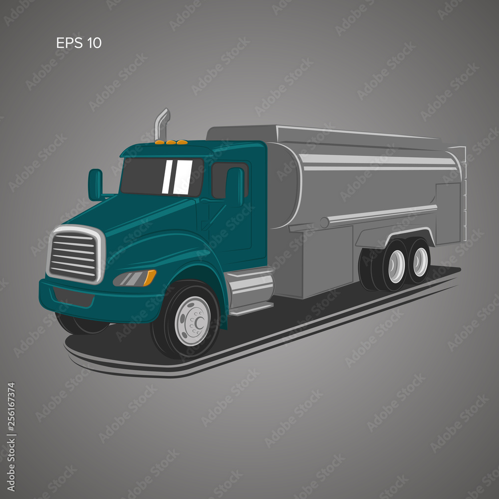Tank truck vector illustration. Modern tanker isolated vector Tank truck vector illustration. Modern tanker isolated vector