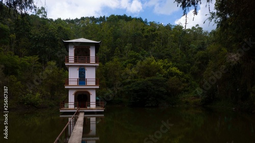 Tower in the middle of the lake