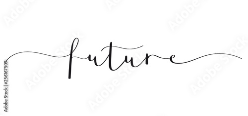 FUTURE brush calligraphy banner