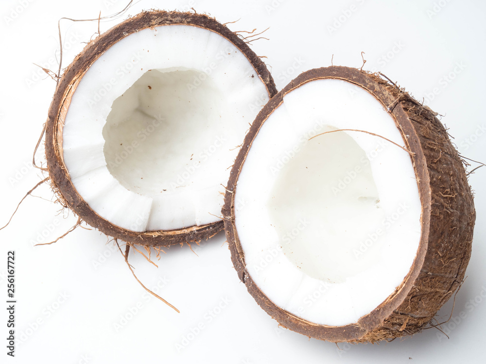 coconuts isolated on the white background coconuts isolated on the white background