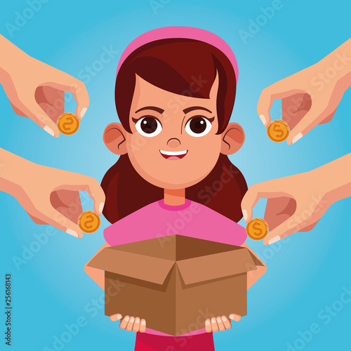 Kid donation and charity