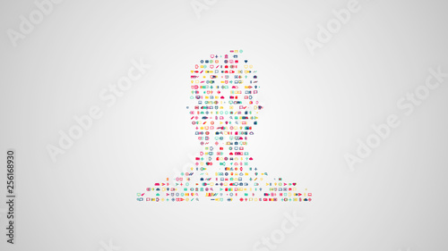 social network concept illustration