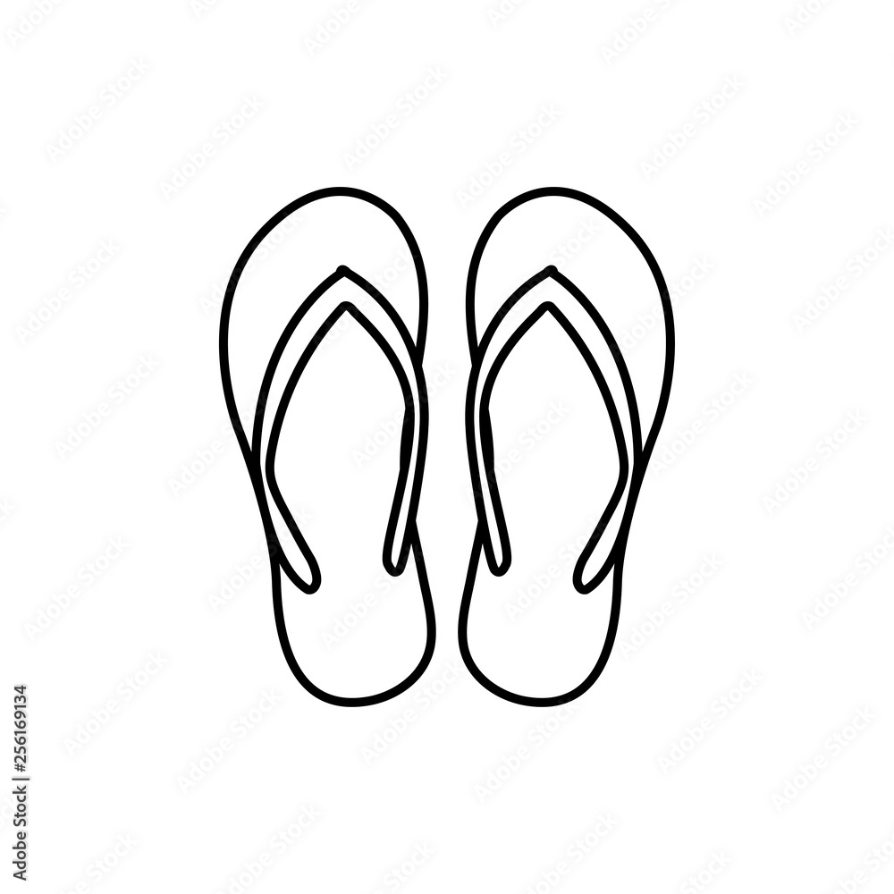 Sandal graphic design template vector illustration Sandal graphic design template vector illustration