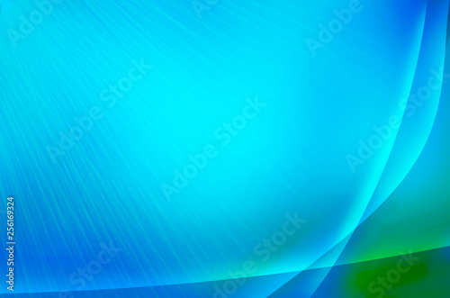 Fotografija Abstract azure summer background with sunrays on blue sky