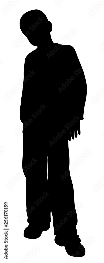a boy body silhouette vector a boy body silhouette vector