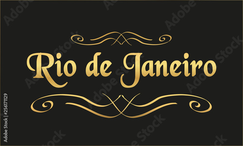 Vector Welcome to Rio de Janeiro	