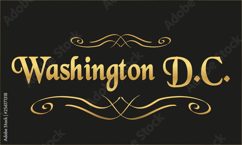 Vector Welcome to Washington D.C.	