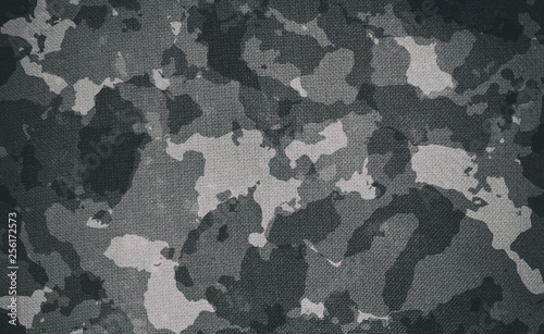 Dirty camouflage fabric texture for background
