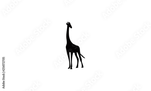 giraffe silhouette vector