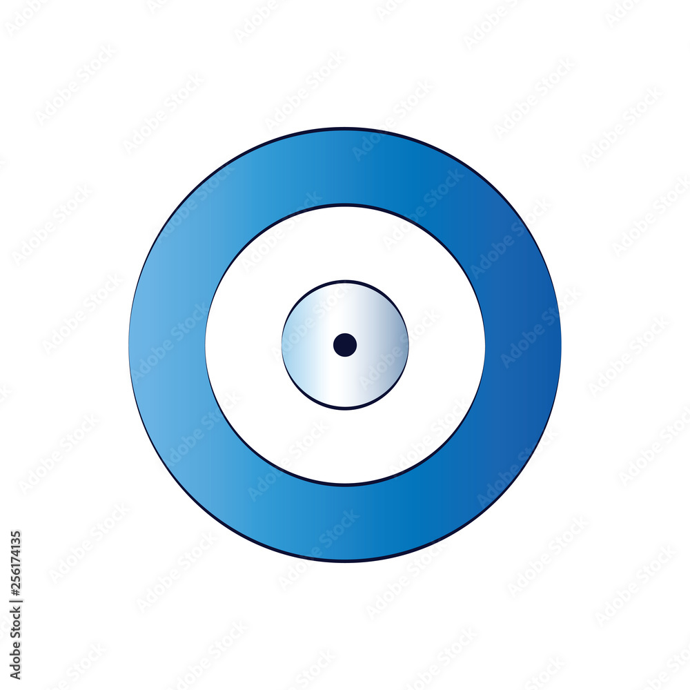 blue evil eye vector - protection symbol - isolated on white background blue evil eye vector - protection symbol - isolated on white background