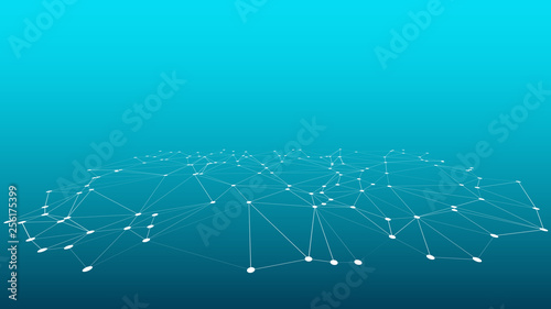 Triangles shapes lines connected 3d vector futuristic graphic backgrounds