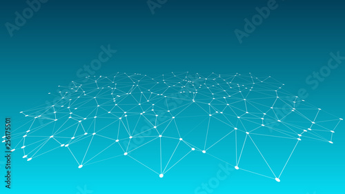 Digital transformations vector illustration, graphic dot and line backgrounds