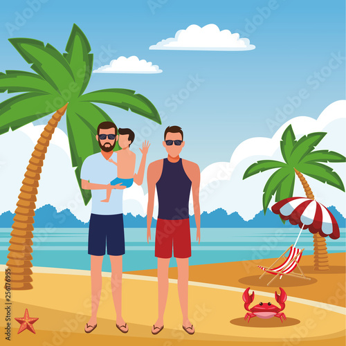 summer vacation cartoon