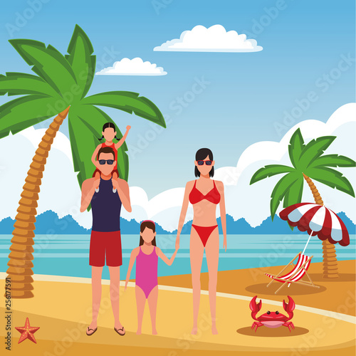summer vacation cartoon