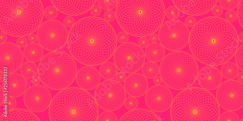 screen size wired bubbles field seamless gold pink shades