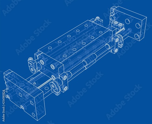 Abstract industry object concept. Vector