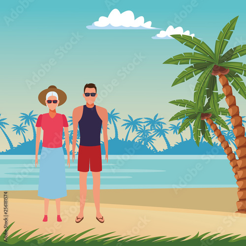 summer vacation cartoon