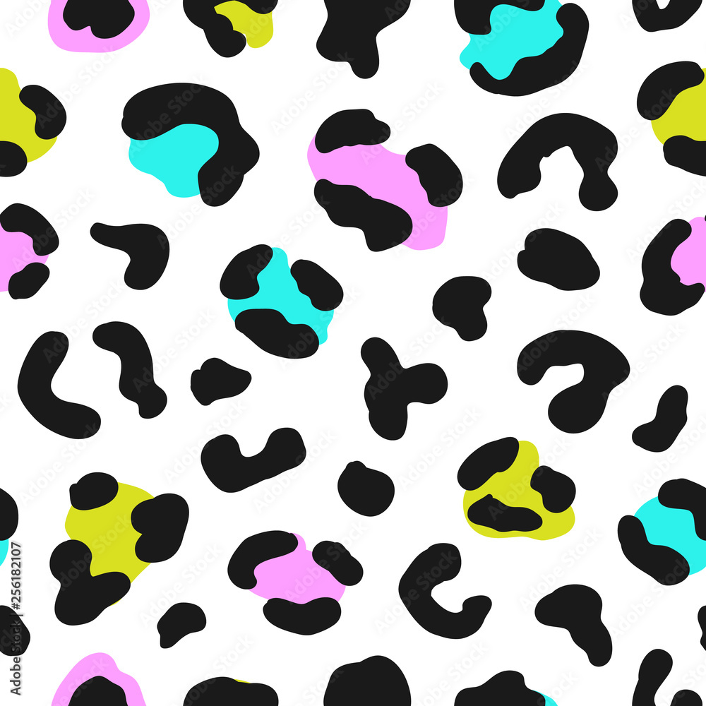 Animal print seamless pattern. Leopard skin texture Animal print seamless pattern. Leopard skin texture