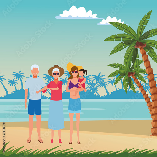 summer vacation cartoon