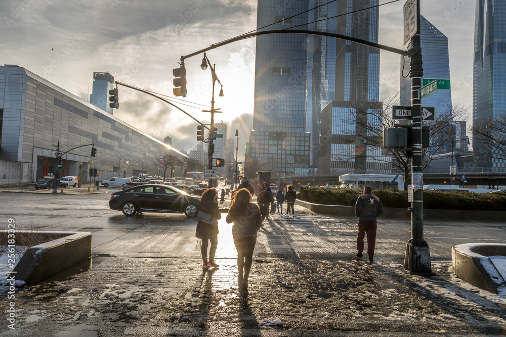 Naklejka premium Early Morning In New York