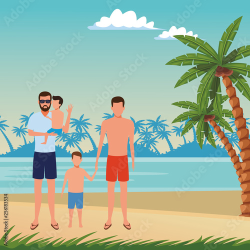 summer vacation cartoon