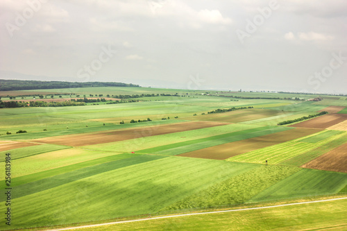View of the lush green fields © Valeriia