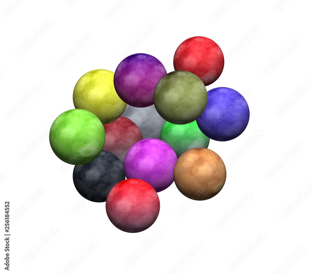 set of colorful balls isolated on white background set of colorful balls isolated on white background