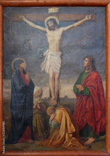 12th Stations of the Cross, Jesus dies on the cross, Church of Visitation of the Virgin Mary in Sisak, Croatia
