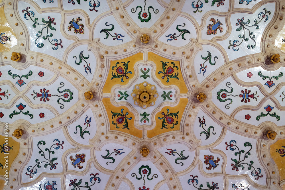 Fototapeta premium Ceiling of the Museum of Applied Arts in Budapest. It is the third oldest applied arts museum in the world.