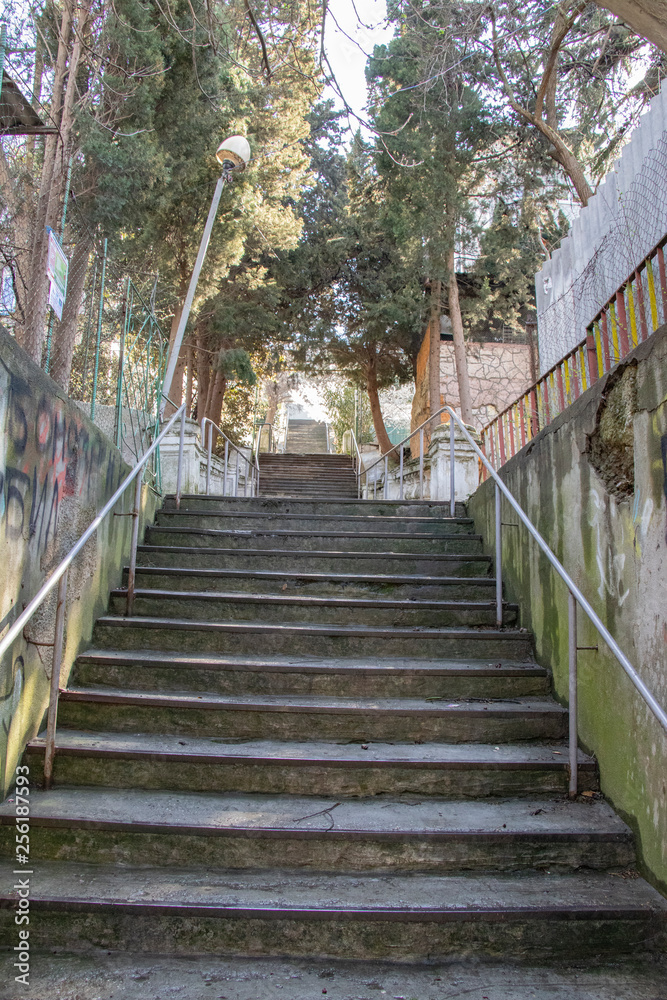 Old stairs in the Park