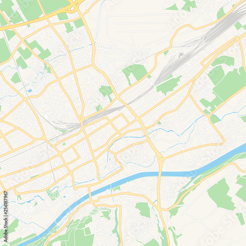 Wels, Austria printable map
