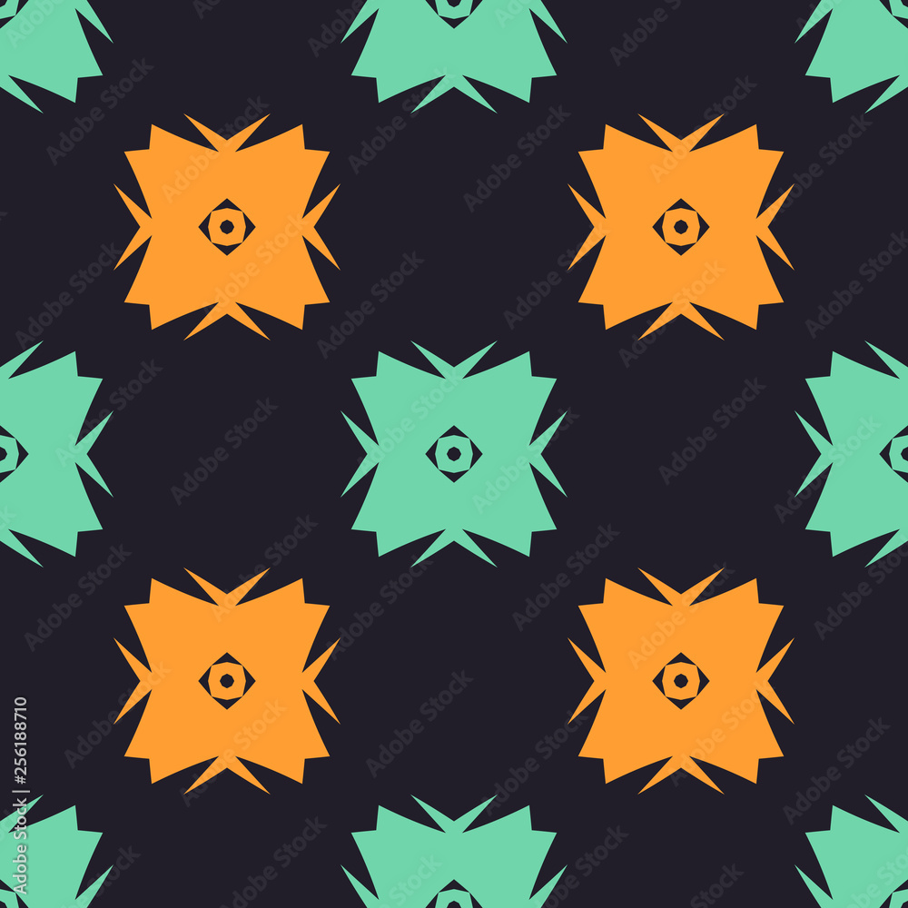 Seamless pattern with bright geometric shapes. Seamless pattern with bright geometric shapes.