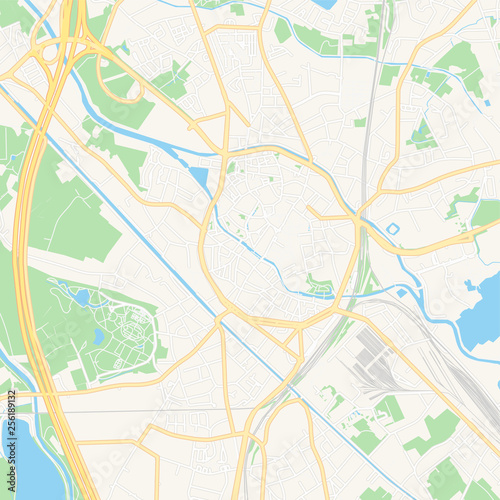 Mechelen   Belgium printable map