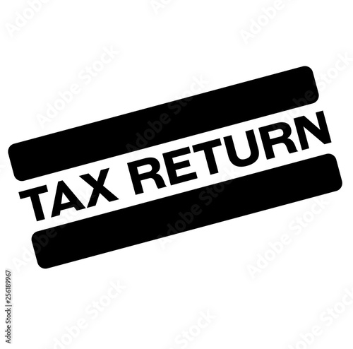 tax return black stamp