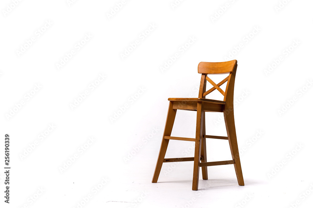 brown color chair, plastic, wooden, leather chair, modern designer. Chair isolated on white background. Series of furniture brown color chair, plastic, wooden, leather chair, modern designer. Chair isolated on white background. Series of furniture