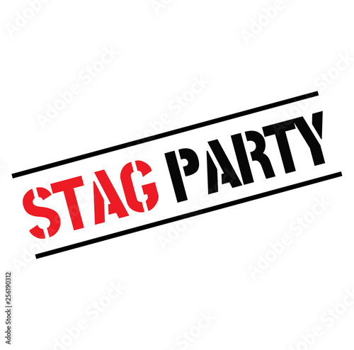 stag party black stamp