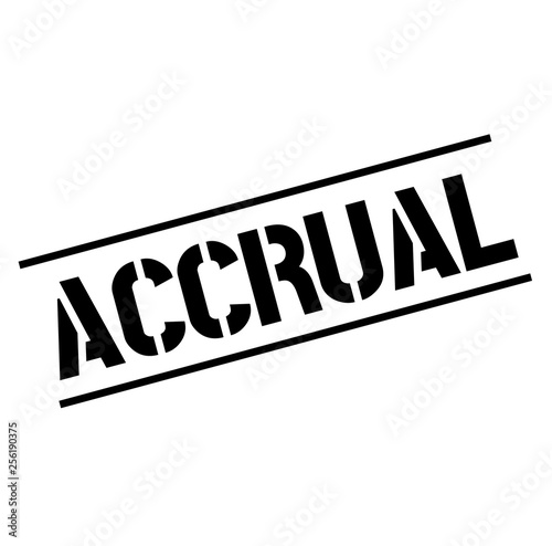 accrual black stamp