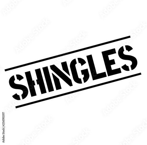 shingles black stamp