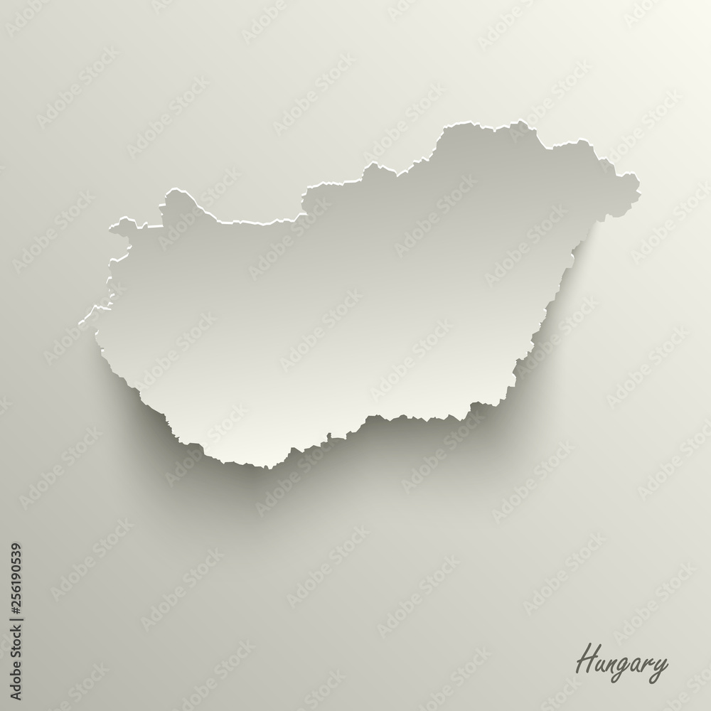 Abstract design map Hungary template