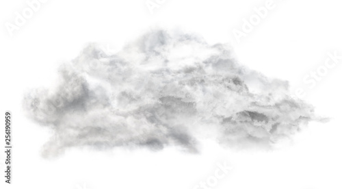large gray cloud isolated on white © Alexander Potapov