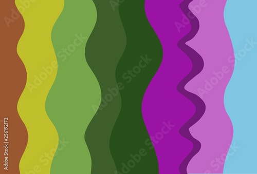abstract raster illustration of multicolored waves background