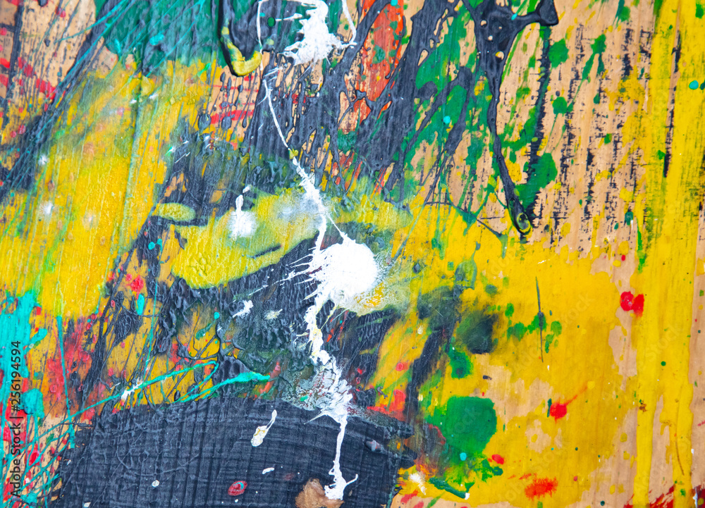 Fototapeta premium Oil paint on canvas as abstract background