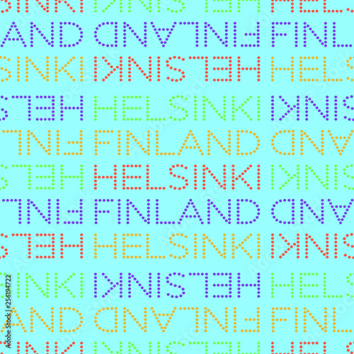 Helsinki, Finland seamless pattern