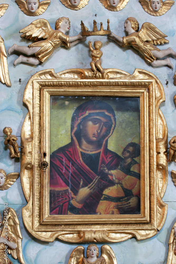 Our Lady of Angels, altar in the Church of the Our Lady of Angels in Orebic, Croatia