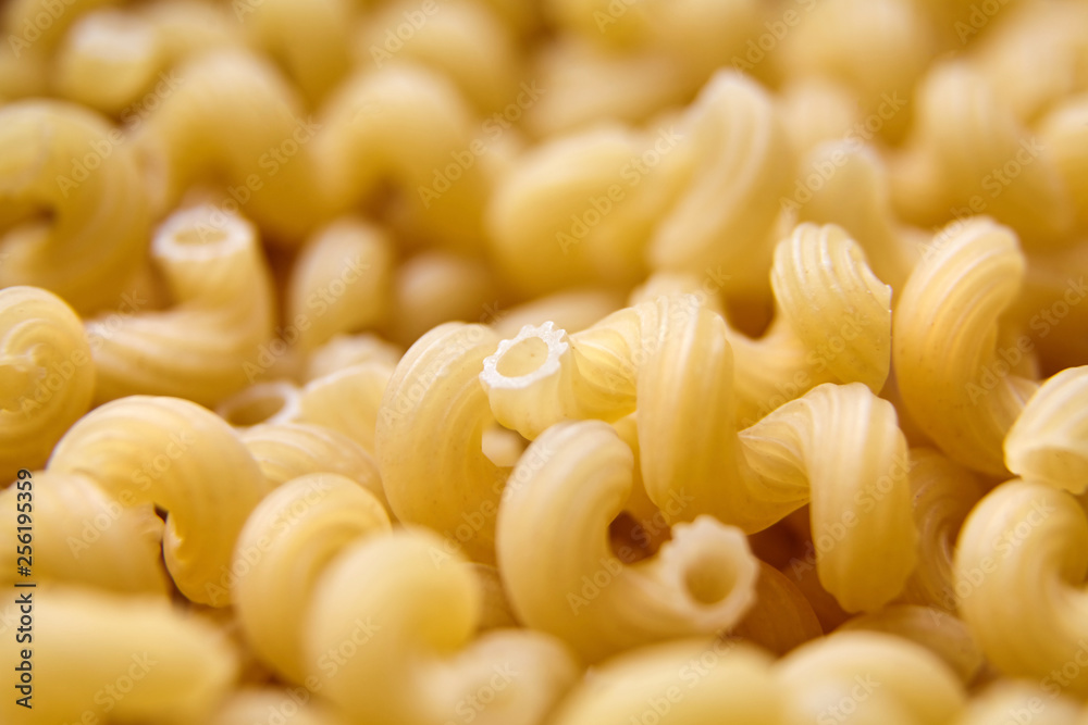 Cavatappi Italian Pasta, closeup, selective focus Cavatappi Italian Pasta, closeup, selective focus