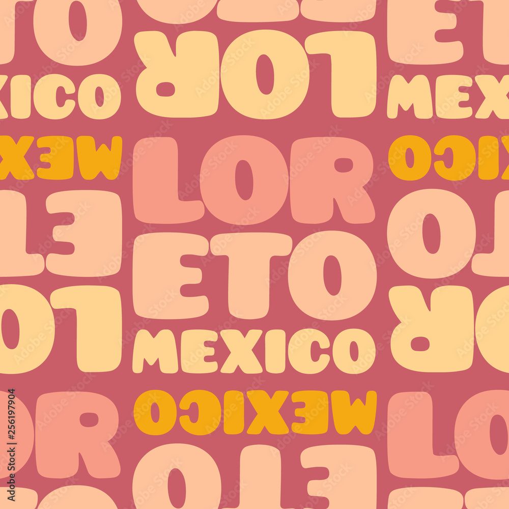 Loreto, mexico seamless pattern Loreto, mexico seamless pattern