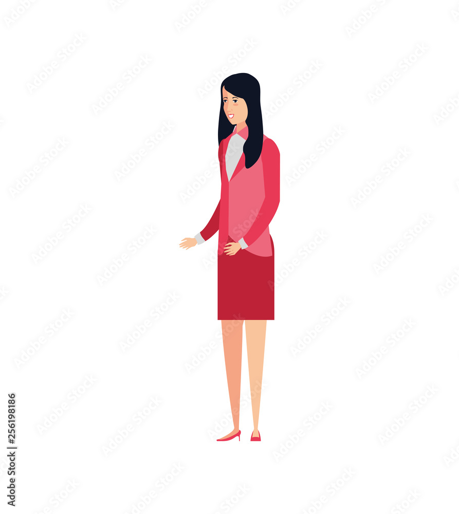 business woman elegant avatar character business woman elegant avatar character
