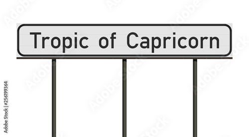 Tropic of Capricorn road sign