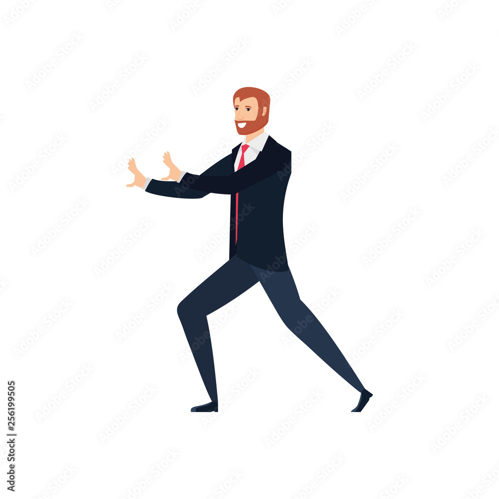 businessman elegant avatar character